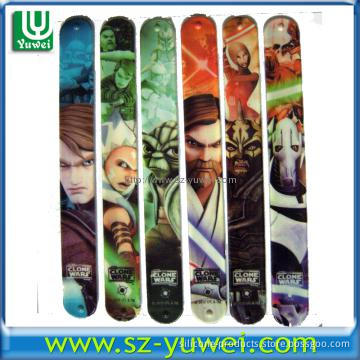 Hot sell Silicone Slap Bracelets for Promotional Purpose with Printing